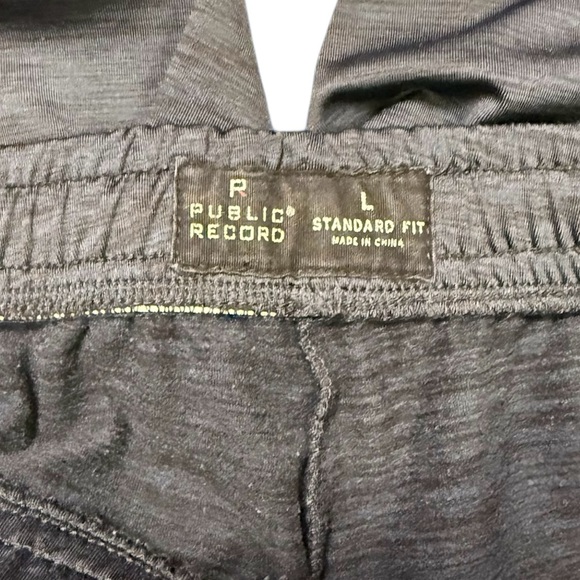 Public Record Men’s Joggers, weathered blue, zipper pockets, drawstring - Picture 5 of 5